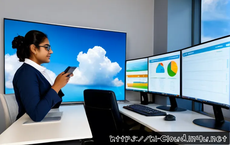 Home 17 클라우드 환경에서의 애플리케이션 성능 최적화 - Photorealistic Indian cloud engineer optimizing application performance at a clean modern desk, focu...